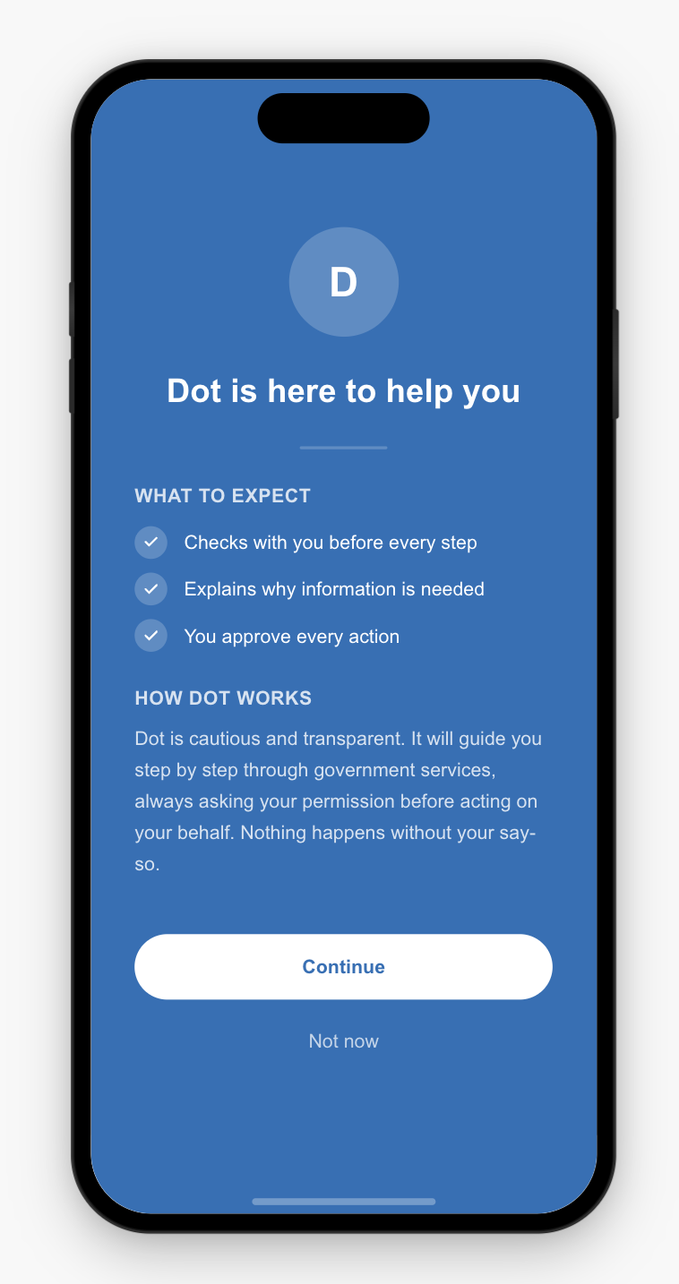 Dot confirmation: cautious and transparent